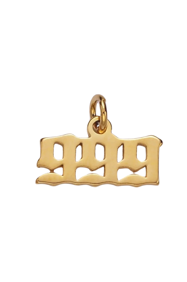 Old English Angel Number Charms