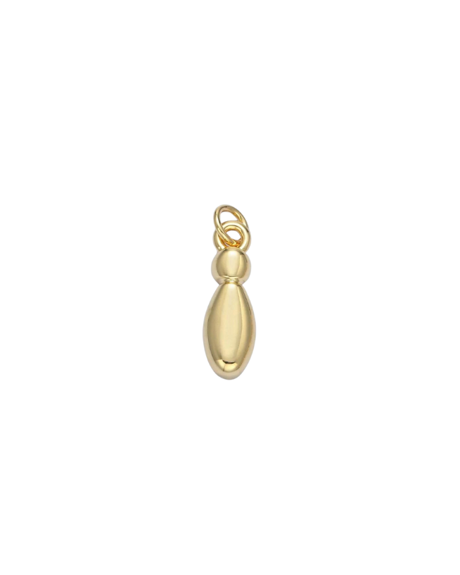 Bubble Letter Initial Charm