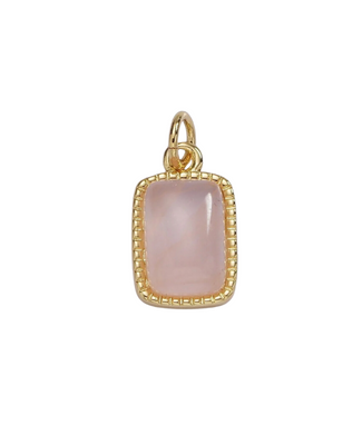 Rectangular Dotted Stone Charm