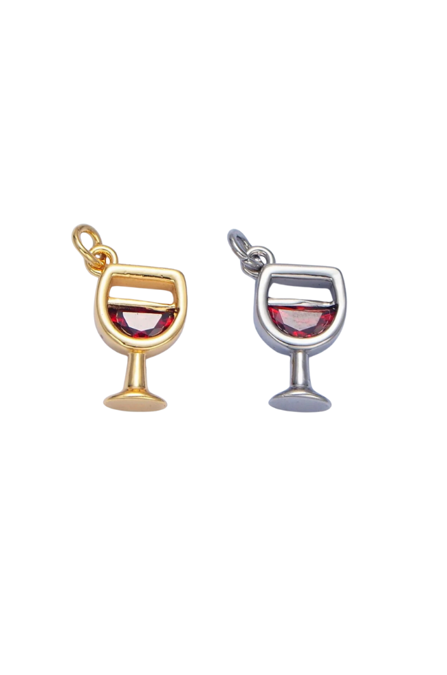 Red Wine Gemstone Charm