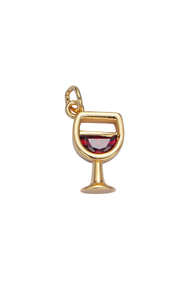 Red Wine Gemstone Charm