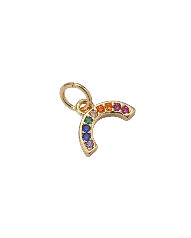 Micro Pave Rainbow Charm