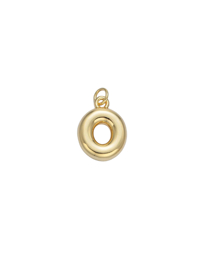 Bubble Letter Initial Charm