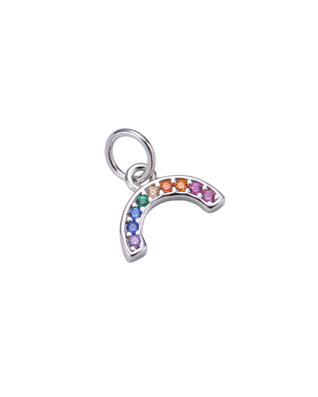 Micro Pave Rainbow Charm