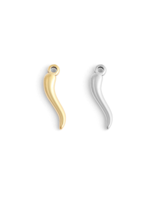 Water Resistant Italian Horn Charm