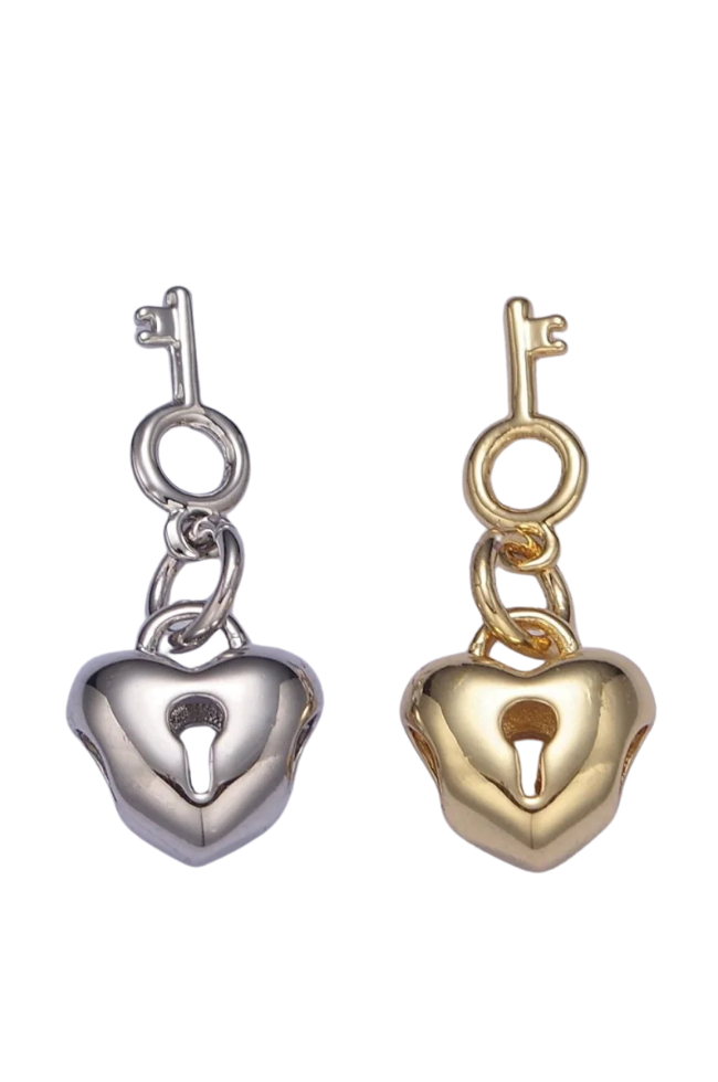 Love Lock & Key Charm