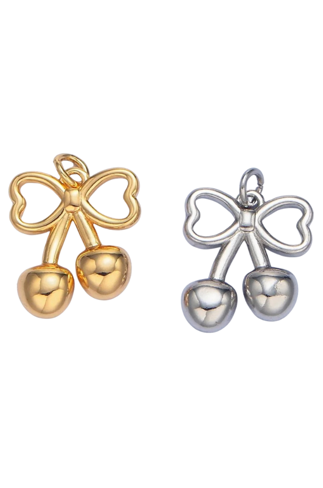 Cherry Bow Charm