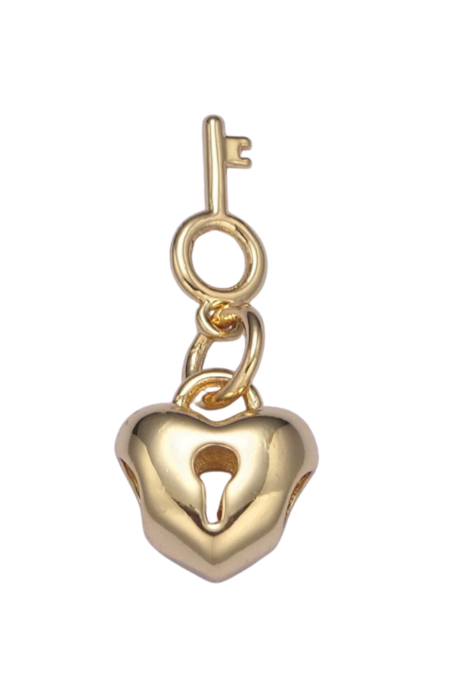 Love Lock & Key Charm