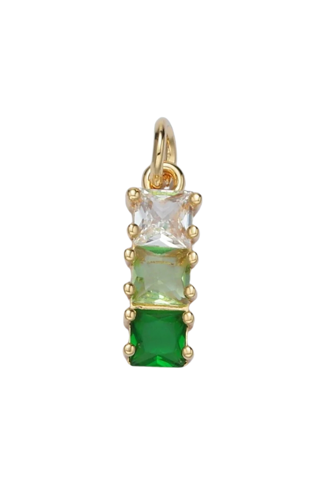 CZ Ombre Drop Baguette