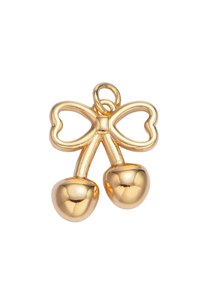 Cherry Bow Charm