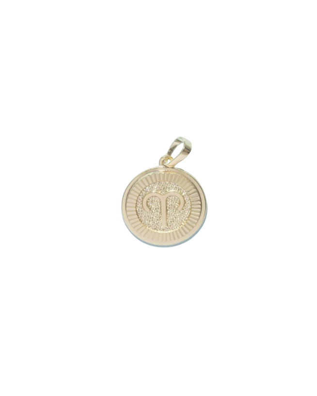 Gold Celestial Zodiac Coin Charm