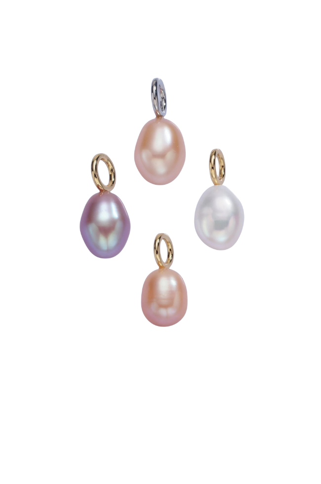 Oval Freshwater Pearl Charm
