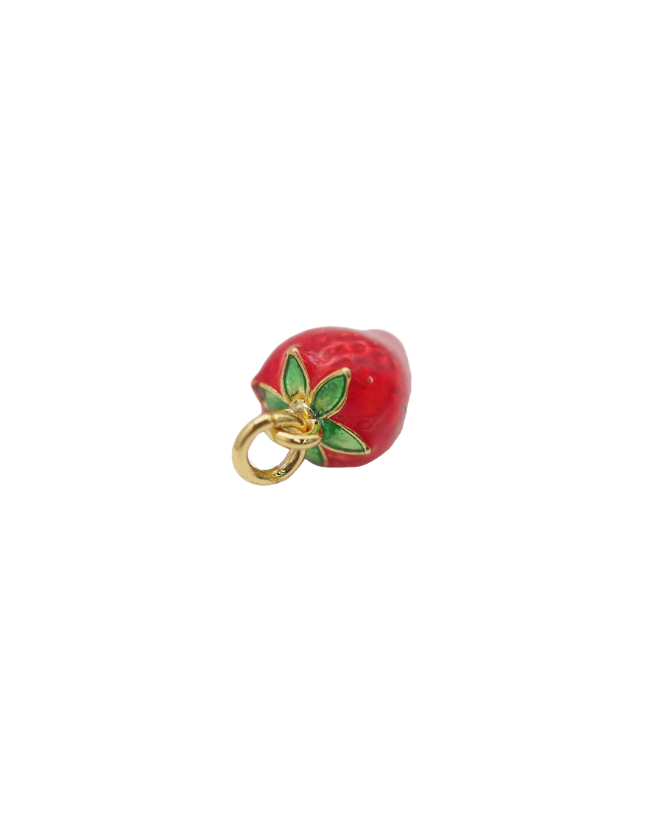 Mini Red Strawberry Charm