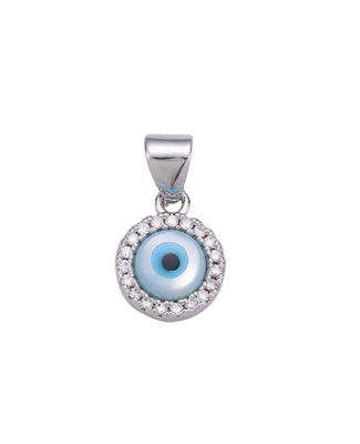 CZ Evil Eye Charm