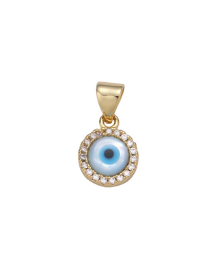 CZ Evil Eye Charm