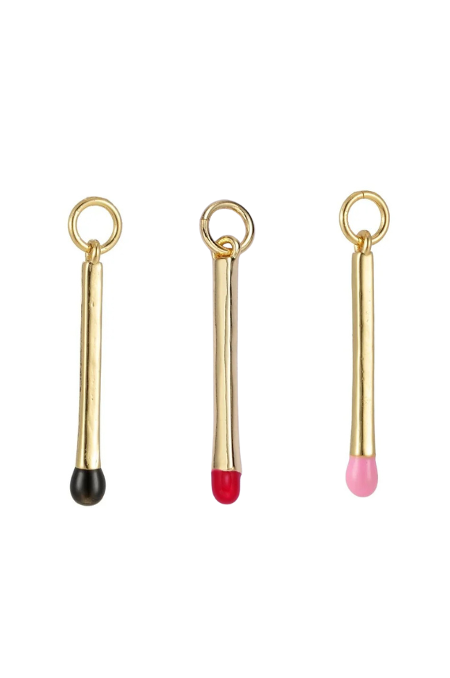 Enamel Matchstick Charm