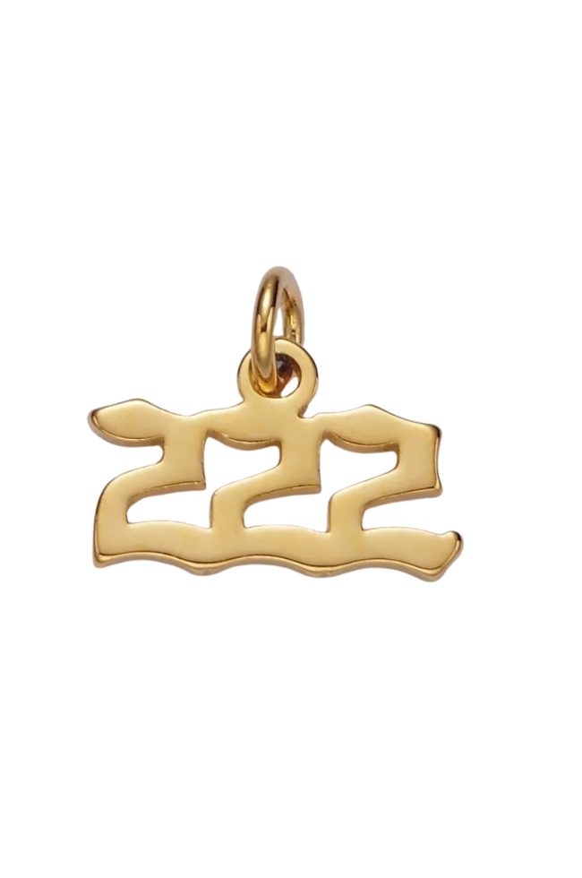 Old English Angel Number Charms