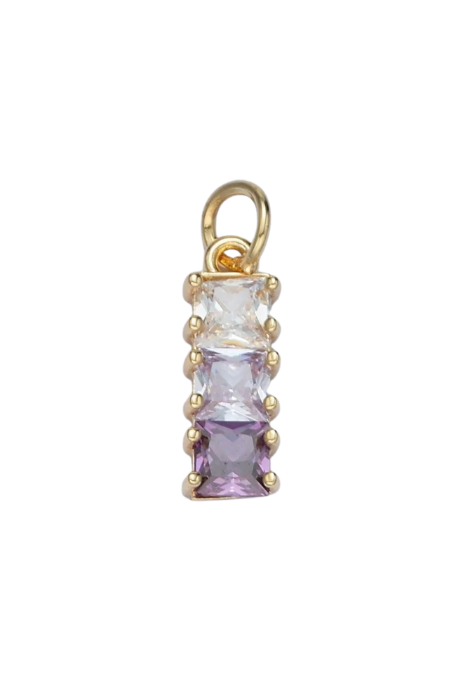 CZ Ombre Drop Baguette