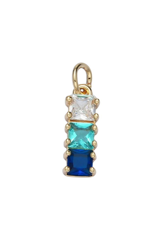 CZ Ombre Drop Baguette