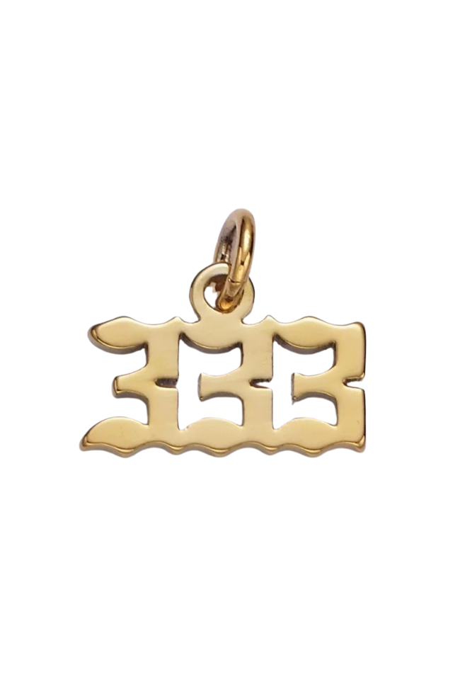 Old English Angel Number Charms