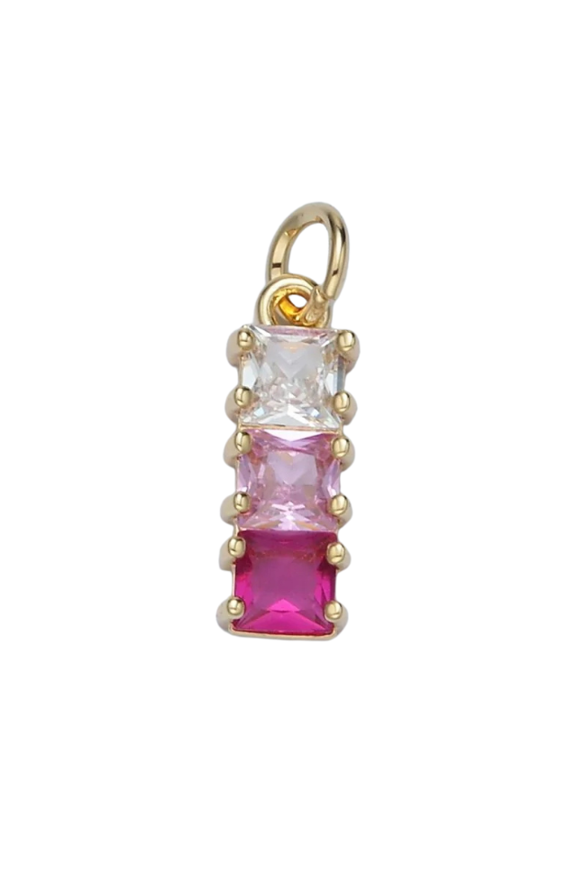 CZ Ombre Drop Baguette