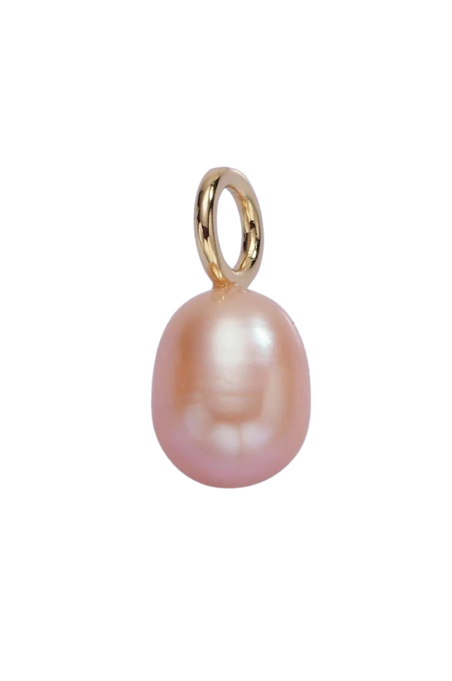 Oval Freshwater Pearl Charm
