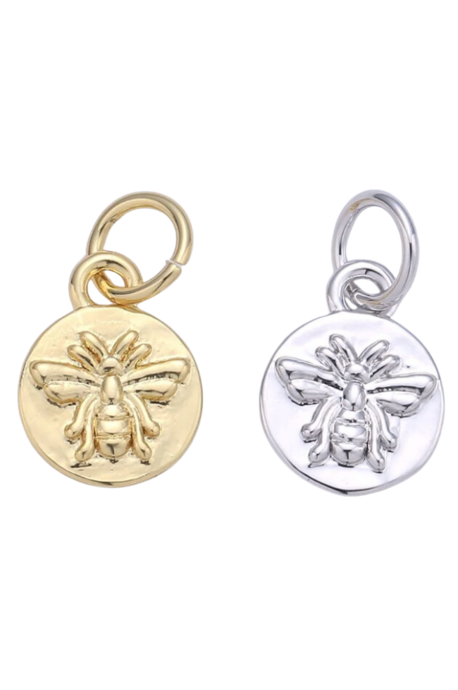 Mini Round Bumble Bee Charm