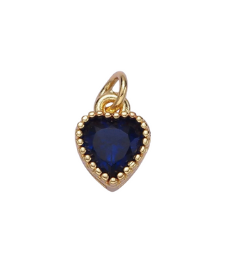 Heart Gemstone Charm