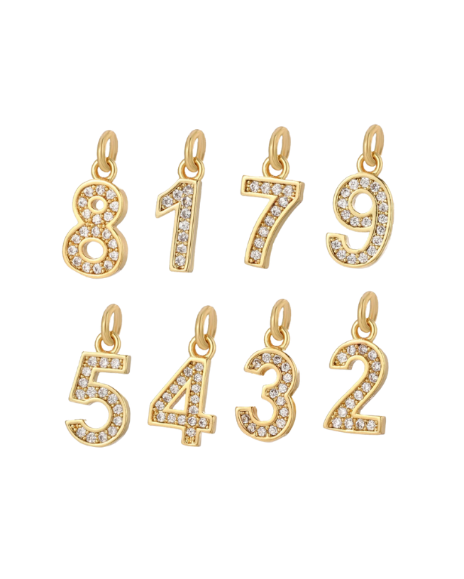 CZ Number Charm