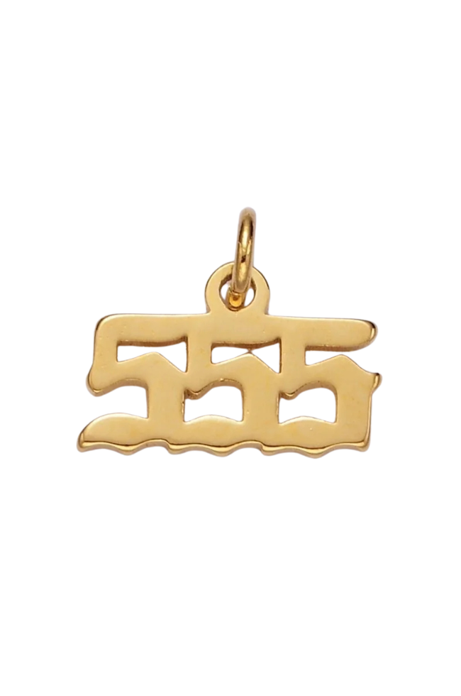 Old English Angel Number Charms