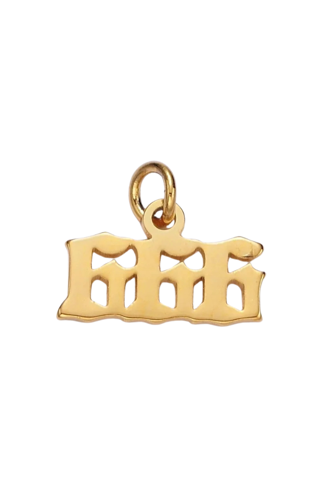Old English Angel Number Charms