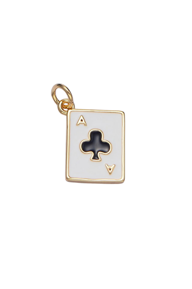 Enamel Playing Card Charm