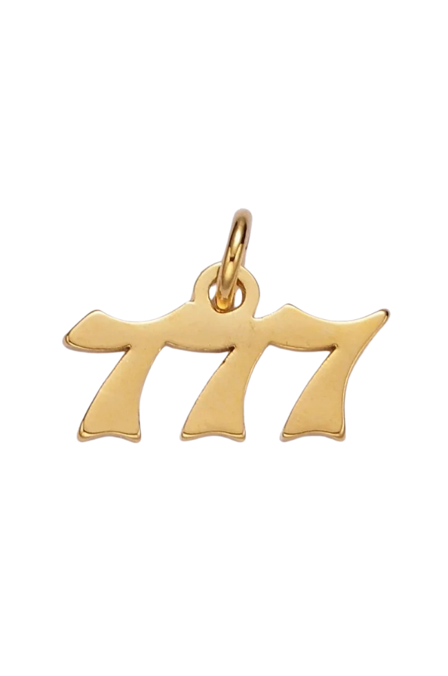 Old English Angel Number Charms