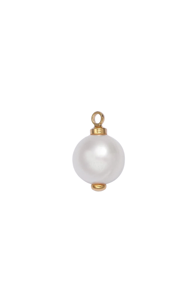 Small Round Freshwater Pearl Charm