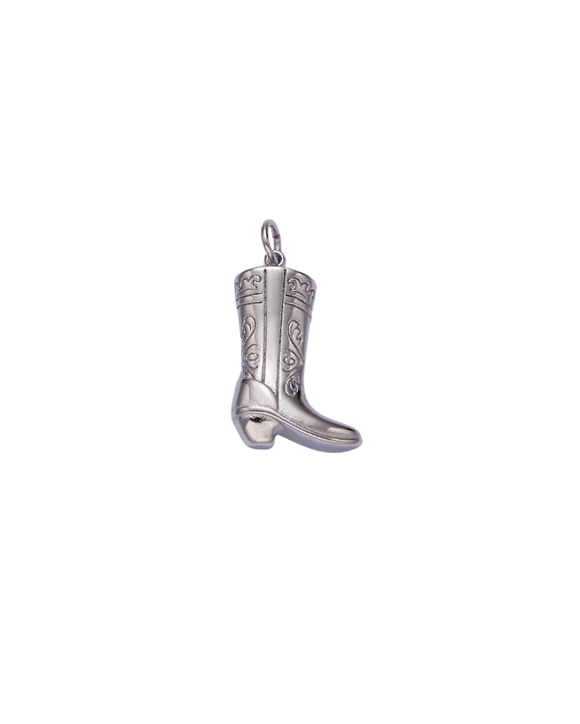 Engraved Cowboy Boot Charm