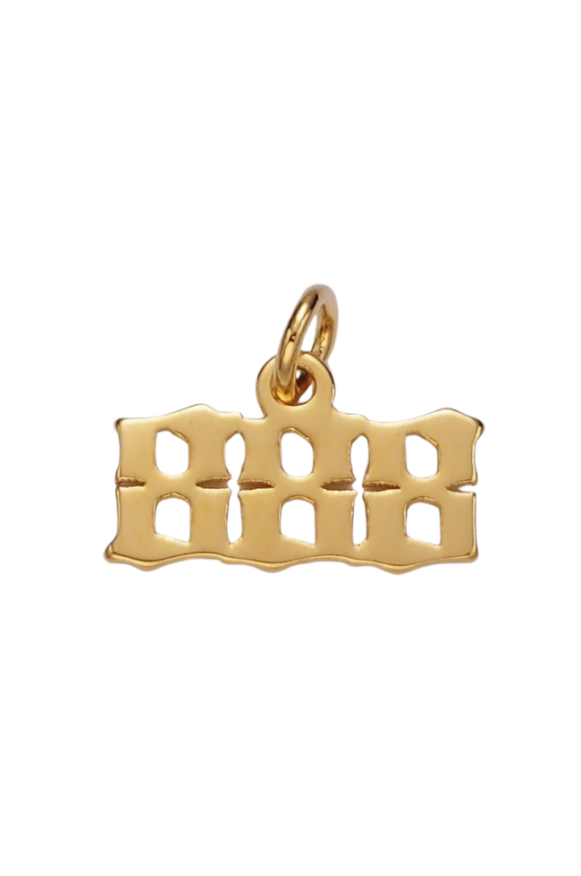 Old English Angel Number Charms