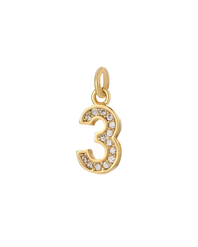 CZ Number Charm