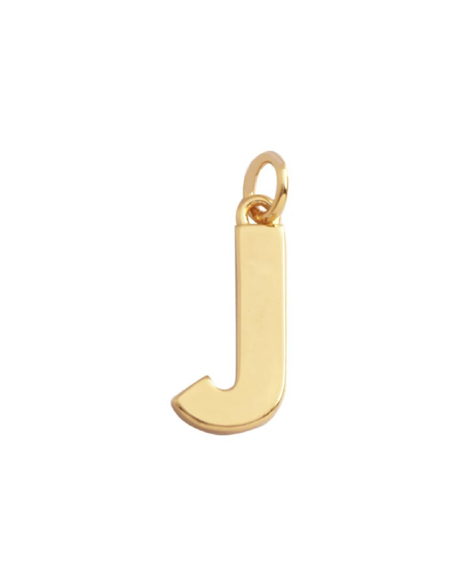 Large Gold Initial Charm