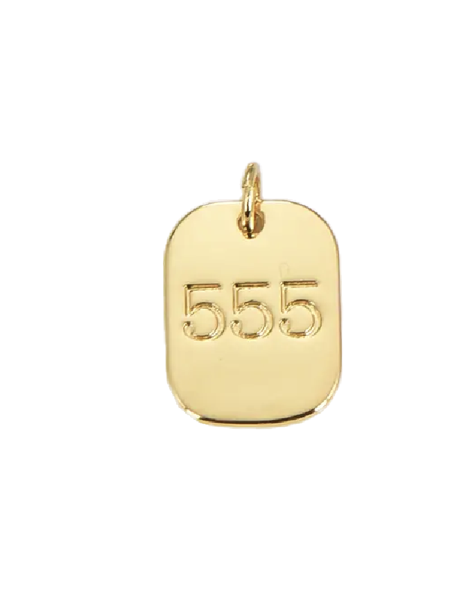 Gold Angel Number Charm