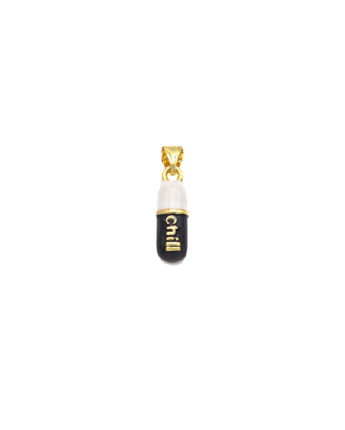 Colorful Enamel Chill Pill Charm