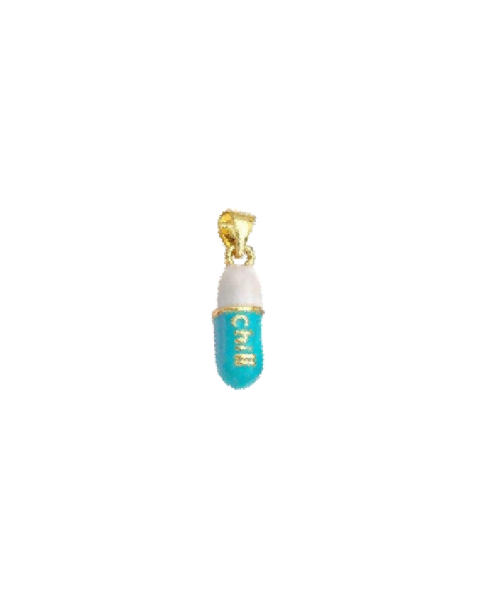 Colorful Enamel Chill Pill Charm