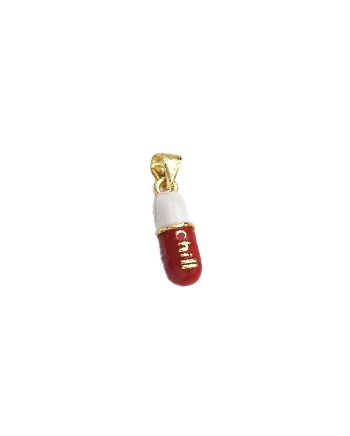 Colorful Enamel Chill Pill Charm