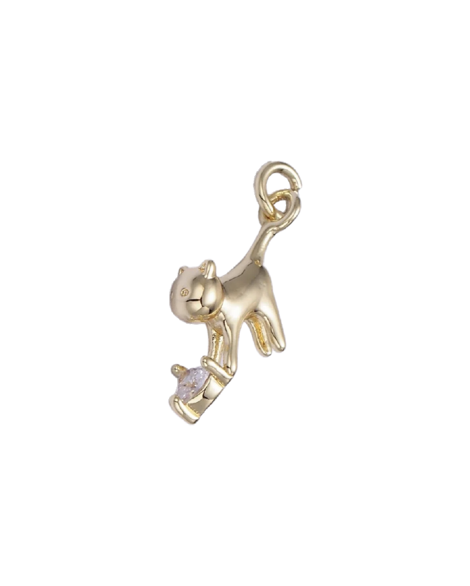Kitten Heart Charm