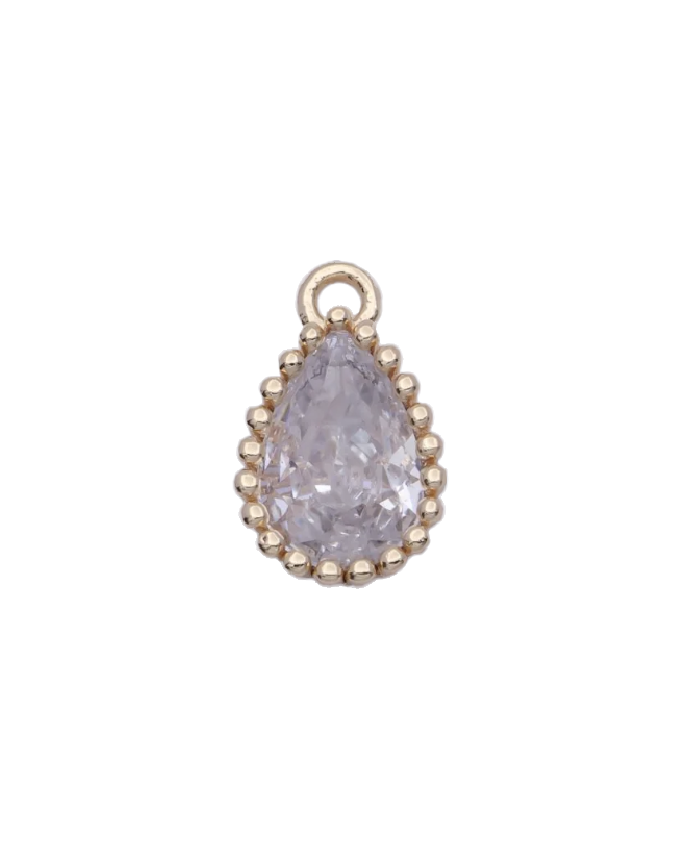 Mini Teardrop Birthstone Charm