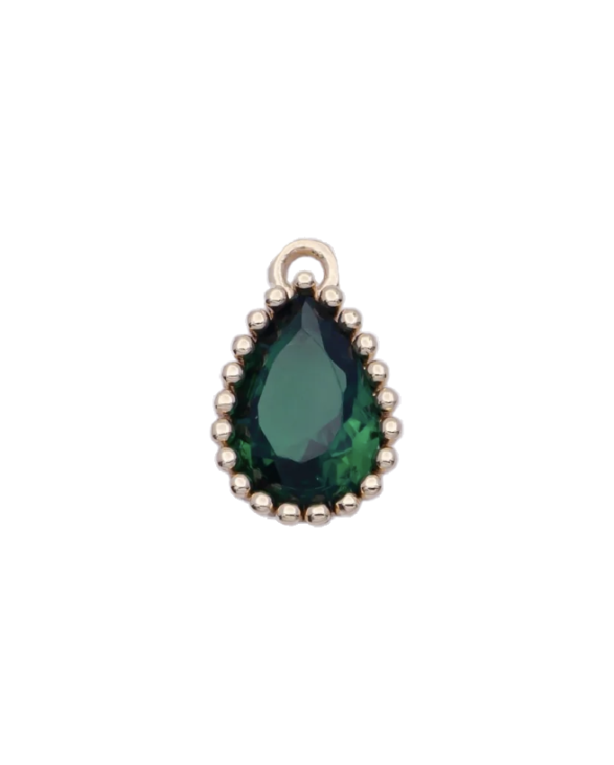 Mini Teardrop Birthstone Charm