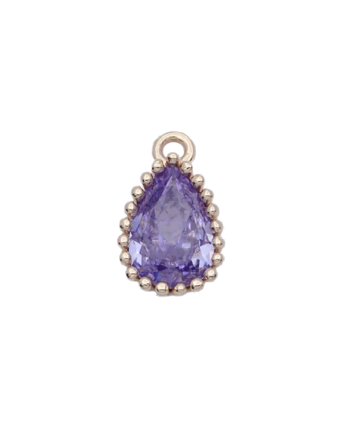 Mini Teardrop Birthstone Charm