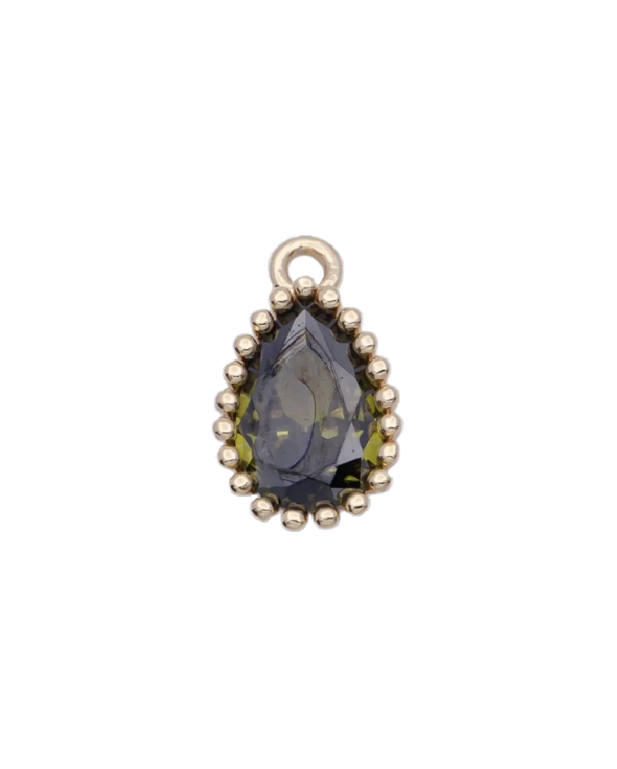 Mini Teardrop Birthstone Charm