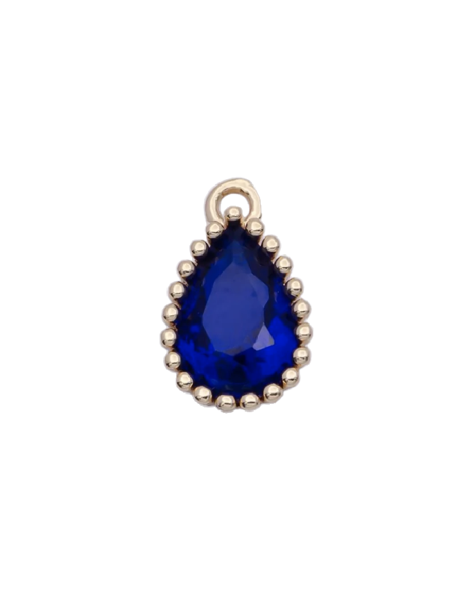 Mini Teardrop Birthstone Charm