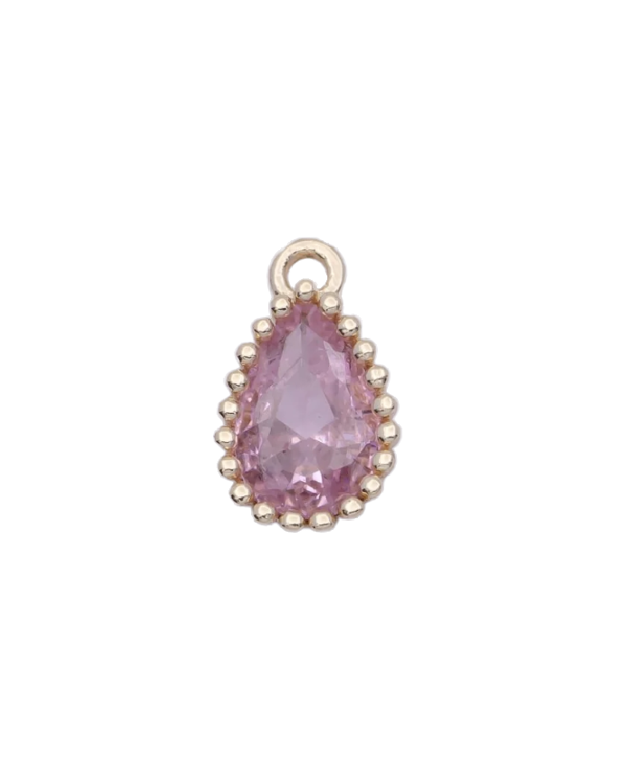 Mini Teardrop Birthstone Charm