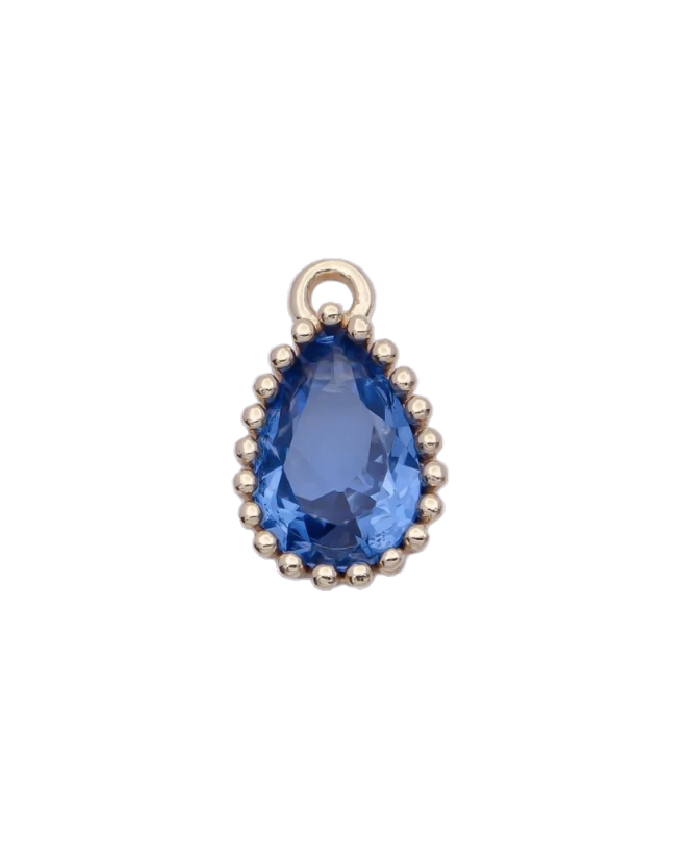 Mini Teardrop Birthstone Charm